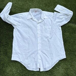 Vintage Pariani Classic White Men's Shirt 216/523. 16-33 soil release finish
